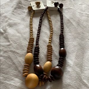 Elastic woods beads Necklace SOLD SOLD OUT